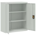 vidaXL Classeur gris clair 90x40x145 cm acier