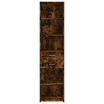 vidaXL Buffet haut chêne fumé 45x42 5x185 cm bois d'ingénierie