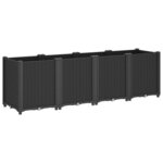 vidaXL Jardinière noir 160x40x53 cm polypropylène
