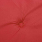 vidaXL Coussins de chaise jardin lot de 4 rouge 40x40x3cm tissu oxford
