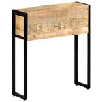 vidaXL Jardinière 60x20x68 cm Bois de manguier brut
