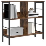 vidaXL Étagère Chêne fumé 82 x 32 x 79 cm Bois d'ingénierie