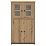 vidaXL Haut Armoire Chêne artisanal 62 x 32 x 106 5 cm