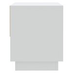 vidaXL Tables de chevet 2 Pièces Blanc 45x34x44 cm bois d'ingénierie