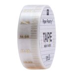 Masking tape Heures blanc & doré