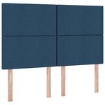 vidaXL Lit avec rangement et LED avec LED Bleu 140 x 190 cm Polyester