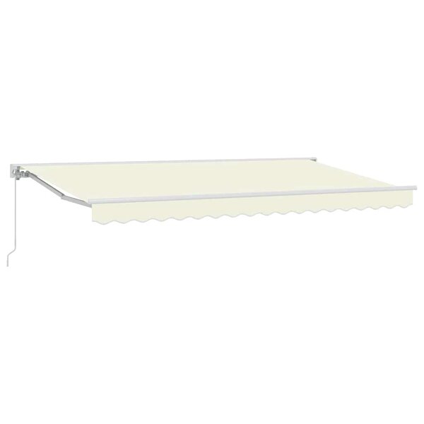 vidaXL Cadre d'auvent Crème 400 x 200 cm Polyester avec revêtement PU