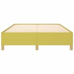 vidaXL Cadre de lit sans matelas vert 140x190 cm tissu