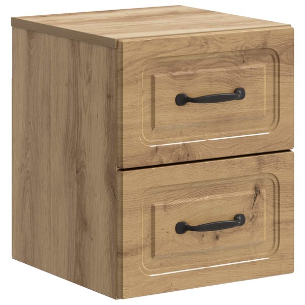 vidaXL Cabinet de chevet mural Chêne artisanal 34 5 x 33 x 40 cm
