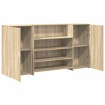 vidaXL Bureau réception chêne sonoma 200x50x103 5 cm bois d'ingénierie