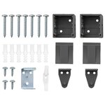 vidaXL Store de Fenêtre avec des rideaux Gris foncé Aluminium