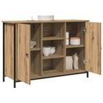 vidaXL Buffet chêne artisanal 100 x 35 x 70 cm Bois d'ingénierie