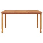 vidaXL Table à dîner de jardin 150x90x75 cm bois massif de teck