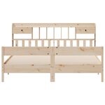 vidaXL Lit bibliothèque sans matelas 180x200 cm bois massif de pin