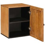 vidaXL Cabinet de salle de bain Marron clair 38 x 33.5 x 160 cm
