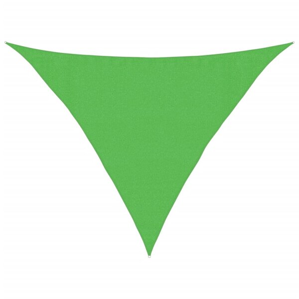 vidaXL Voile d'ombrage 160 g/m² Vert clair 3 5x3 5x4 9 m PEHD
