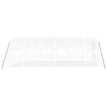 vidaXL Serre avec cadre en acier blanc 18 m² 6x3x2 m
