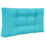 vidaXL Coussin de canapé d'extérieur Polyester Turquoise 80 x 80 cm