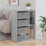 vidaXL Buffet Sonoma gris 60 x 33 5 x 84 cm