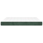 vidaXL Matelas de lit à ressorts ensachés Vert foncé 160x200x20 cm