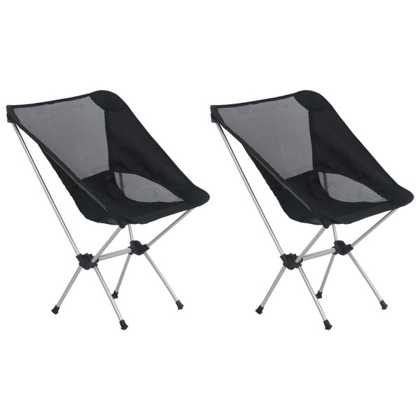 vidaXL Chaises de camping pliables et sac lot de 2 Aluminium