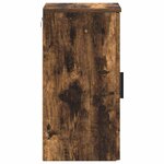 vidaXL Cabinet de salle de bain Chêne fumé 30 x 31 5 x 61 cm