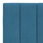 vidaXL Lit avec matelas Hanko bleu 80x200 cm velours