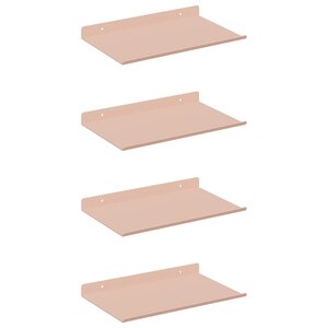 vidaXL Étagère flottante 4 Pièces Rose 30 x 18 x 2 5 cm Acier