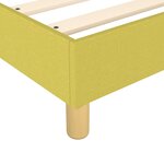 vidaXL Sommier à ressorts de lit Vert 120x200 cm Tissu
