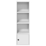 vidaXL Bibliothèque blanc 31x24x102 cm bois d'ingénierie