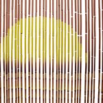 VidaXL Rideau anti-insectes imprimé palmier 100x200 cm bambou