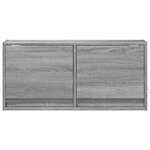 vidaXL Meuble TV mural avec lumières LED sonoma gris 80x31x35 cm