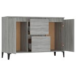 vidaXL Buffet Sonoma gris 102x35x70 cm Bois d'ingénierie