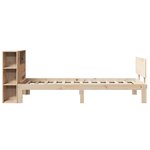 vidaXL Lit bibliothèque sans matelas 90x190 cm bois de pin massif