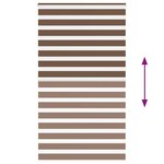 vidaXL Store zèbre marron 125x230cm largeur du tissu 120 9cm polyester