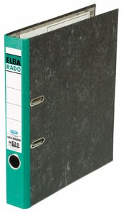 classeur rado papier marbré  largeur de dos: 50 mm Vert ELBA
