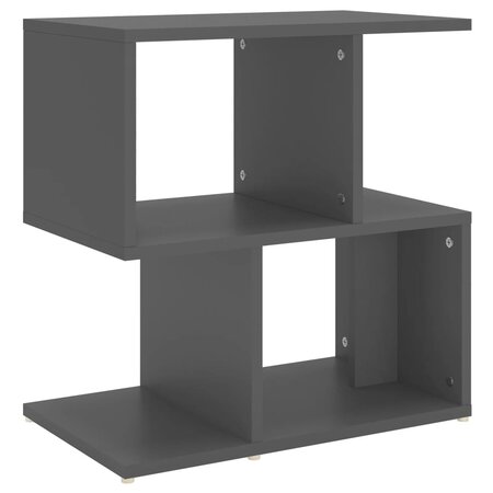 vidaXL Table de chevet Gris 50x30x51 5 cm Aggloméré