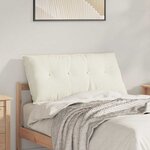vidaXL Coussin de Dos Crème 100 x 50 cm Tissu en velours côtelé