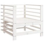 vidaXL Chaises de jardin lot de 2 blanc bois massif de pin