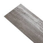vidaXL Dalles de plancher PVC 5 02 m² 2 mm autoadhésif marron bois mat