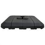 vidaXL Ensemble de base de parasol cantilever 4 Pièces Noir