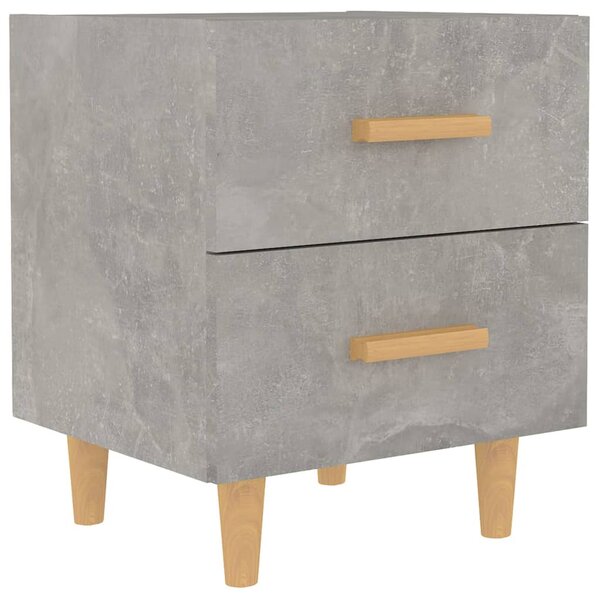 vidaXL Table de chevet Gris béton 40x35x47 5 cm