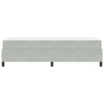 vidaXL Cadre de lit avec matelas Gris clair 90 x 200 cm tissu