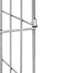 vidaXL Colonne Gabion avec Robinet 50x25x25 cm Acier Inoxydable