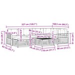 vidaXL Ensemble de canapés d'extérieur 7 pc Blanc et anthracite