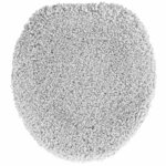vidaXL Tapis de bain 3 Pièces Gris 50 x 50 cm Polypropylène