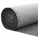 vidaXL Polaire pour Piscine Gris 1 x 25 m Polyester et coton