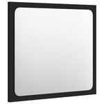 vidaXL Ensemble de meubles de salle de bain 2 Pièces Noir Aggloméré