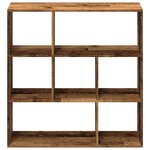 vidaXL Étagère séparatrice de pièce vieux bois 102x29x103 5 cm