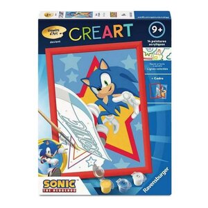 CreArt Peinture au numero Sonic a l aventure